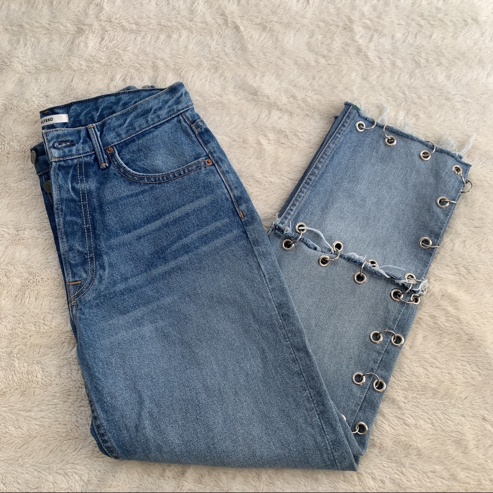 NWT Grlfrnd Helena Pierced Jeans